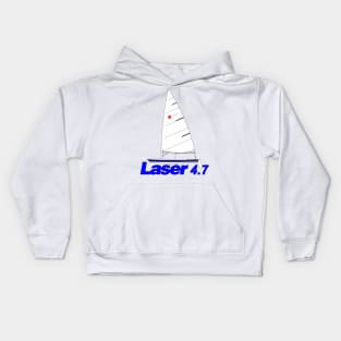 Laser 4.7 -laser sailing class dinghy- Kids Hoodie